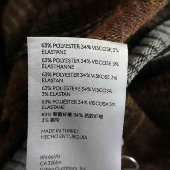 Maeve Anthropologie Dress Womens Medium Brown Striped Maxi Long Sleeve Boho - Picture 12 of 13